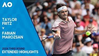 Taylor Fritz V Fabian Marozsan Extended Highlights Australian Open 2024 Third Round