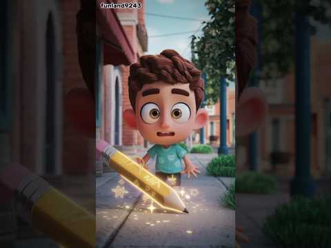 In a small town, a young boy named Ali finds a magical pencil that bring #shortvideo #youtubeshorts