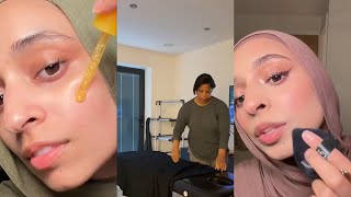 Maryam revealed her glowing skincare scared 😱 | Selfcare day😍 | Eid makeup tutorial ❤️