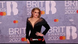Adele arrives at The BRIT Awards 2022 Red Carpet