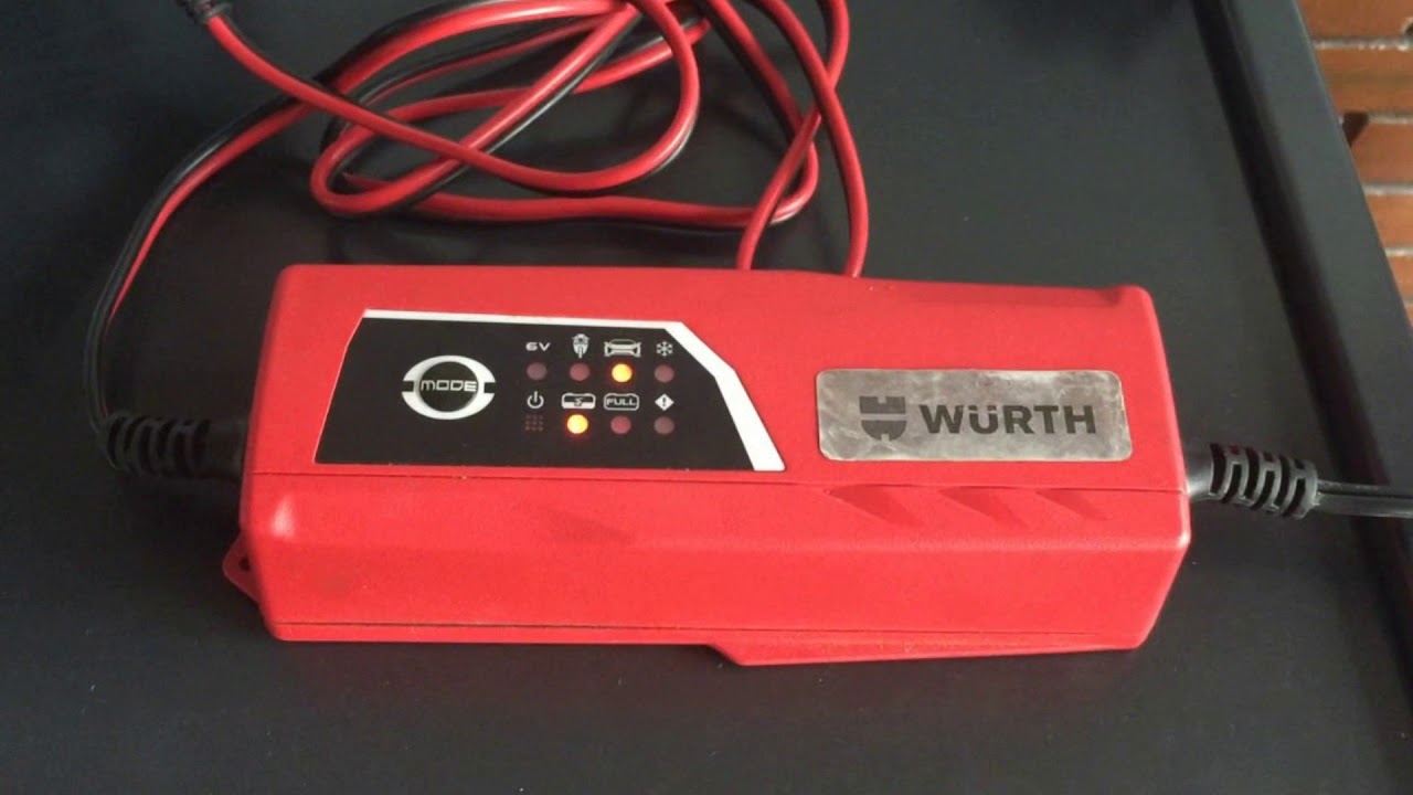CARGADOR INTELIGENTE DE BATERÍAS WURTH 6/12 V COD. 077232 YouTube