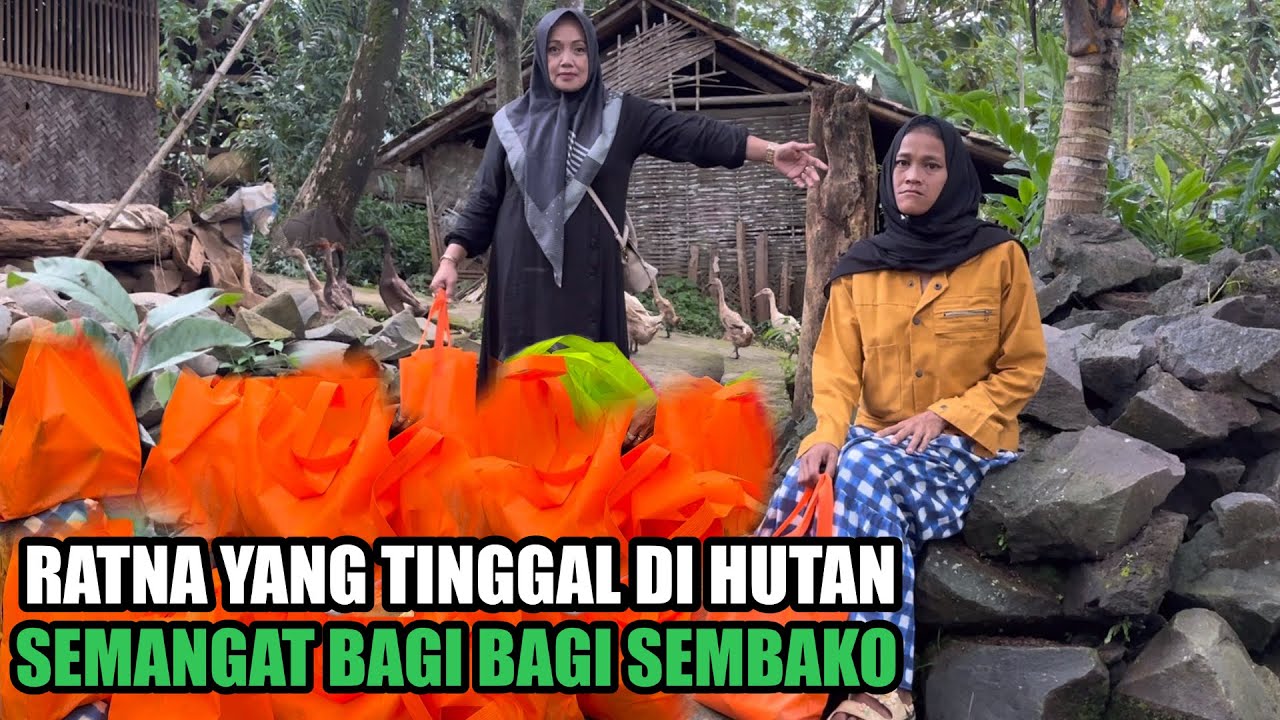 RATNA YANG TINGGAL DI TENGAH HUTAN SEMANGAT DI AJAK KELILING PERKAMPUNGAN BAGIKAN SEMBAKO