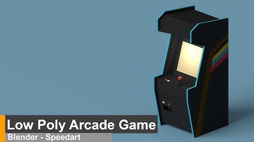 Speedart Low Poly Arcade Game - Blender
