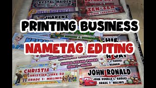 NAMETAG EDITING W/ TEMPLATE | PRINTING BUSINESS