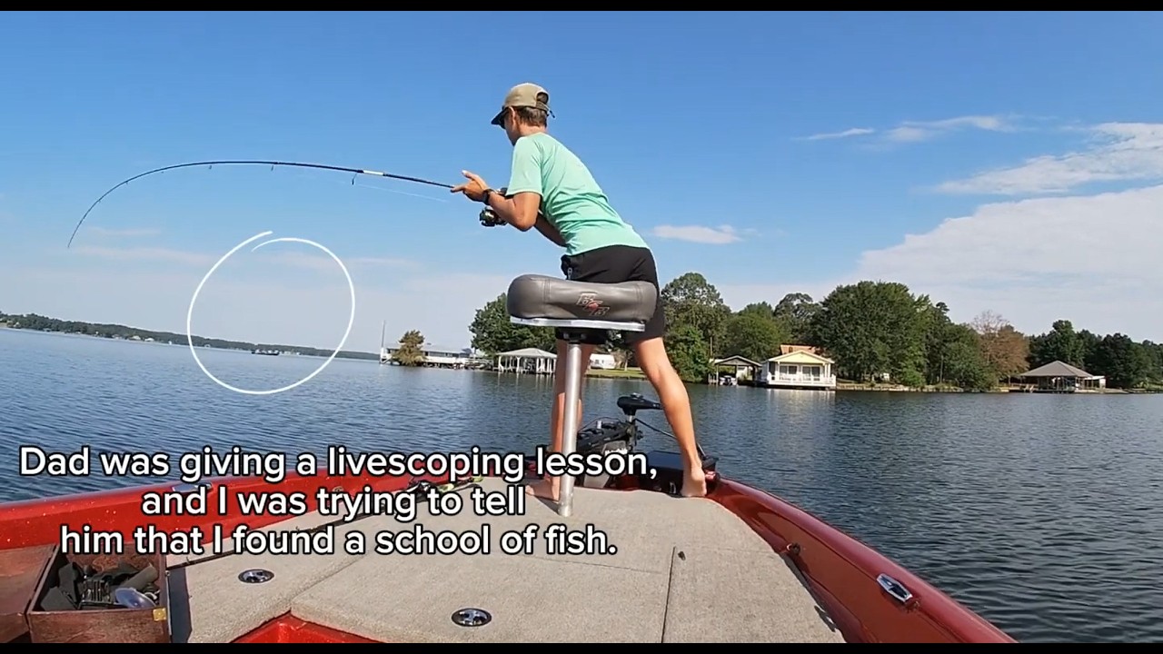 Live Scope Bass Fishing: So Easy A Kid Can Do It? #livescope