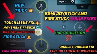 BGMI Joystick And Fire Stuck Issue Fix | Joystick Problem Fix | Touch Issue Fix | Fire Stuck | BGMI