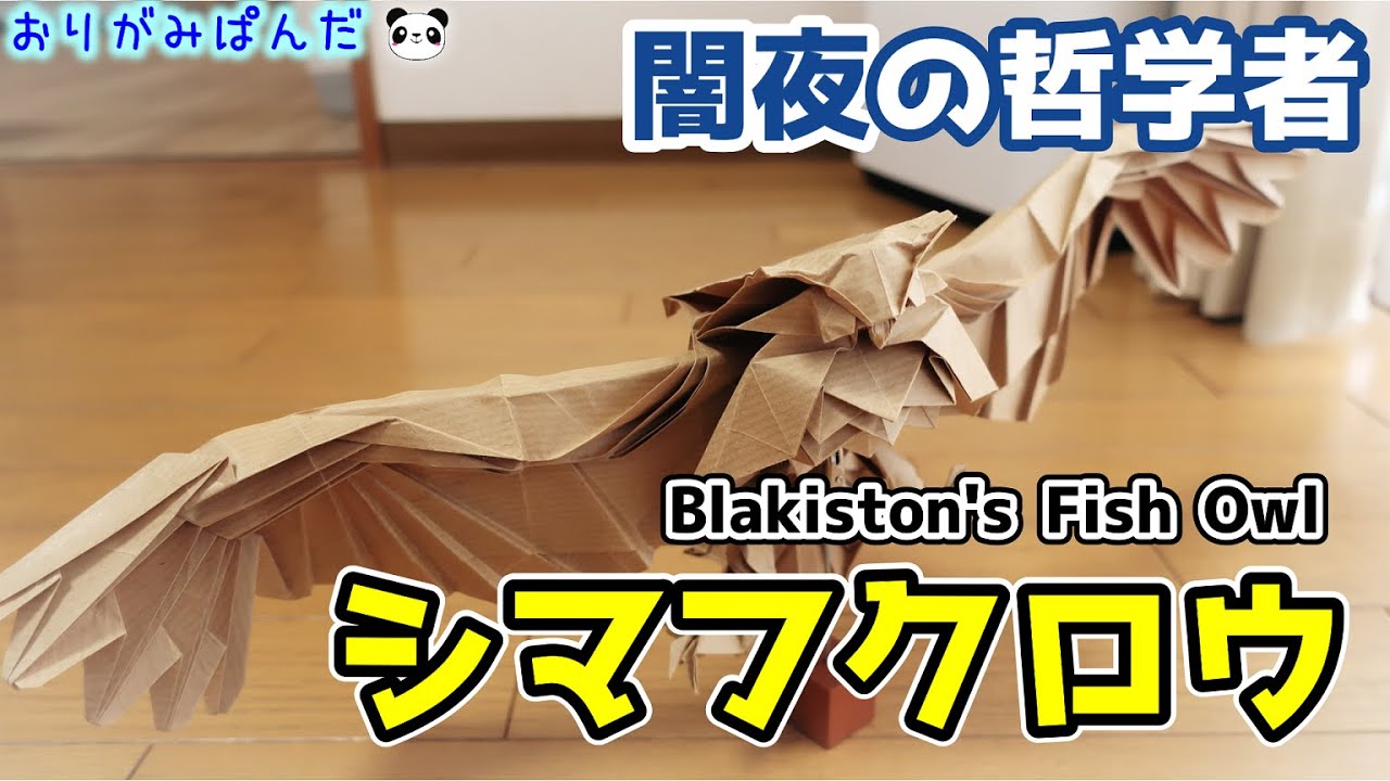 シマフクロウ】大きく広げた翼の圧倒的な迫力！！一瞬でハリー○ッター