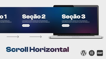 Scroll Horizontal no WordPress Elementor sem Plugin | Rolagem Horizontal GSAP