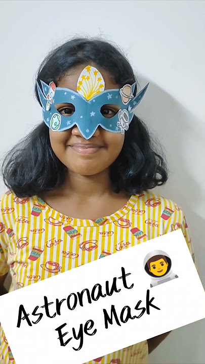 DIY Eye Mask using Paper‼️ #shorts #diy #eyemask #astronaut #project