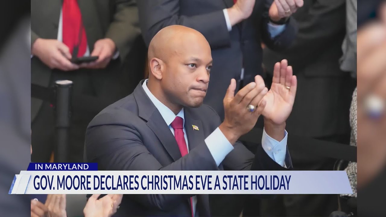 Maryland Governor Wes Moore declares Christmas Eve a state holiday ...