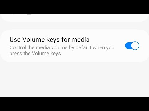 how to remove control the media volume by default when you press the