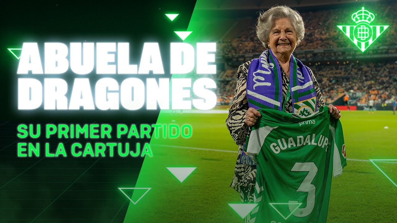 La ABUELA de DRAGONES y su primera visita al Estadio La Cartuja 🐉💚 | Real BETIS Balompié