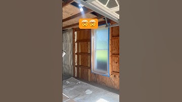 Open cell foam insulation! #fyp #construction #insulation #house #diy #foam #trending #work #job