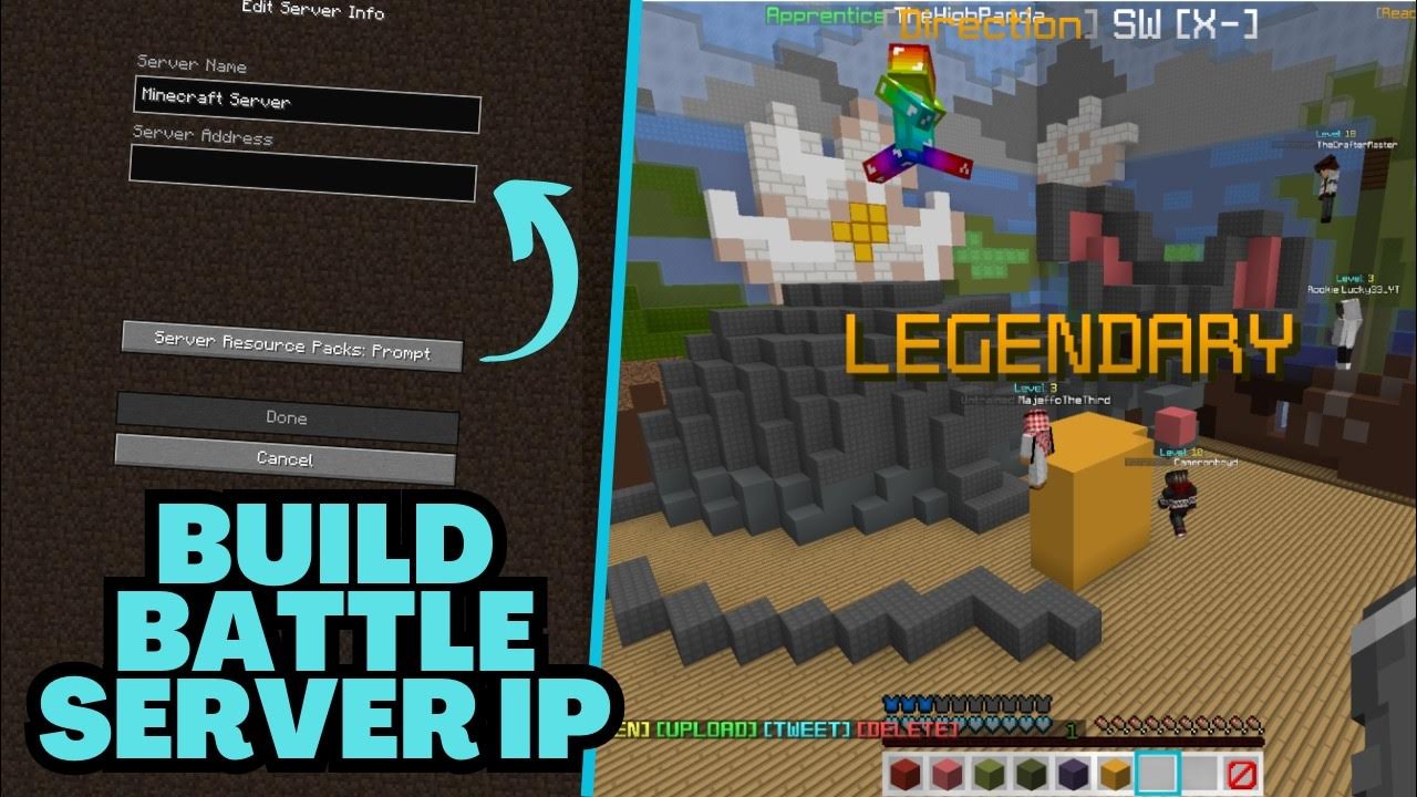 Minecraft Build Battle Server IP Address 2024 YouTube