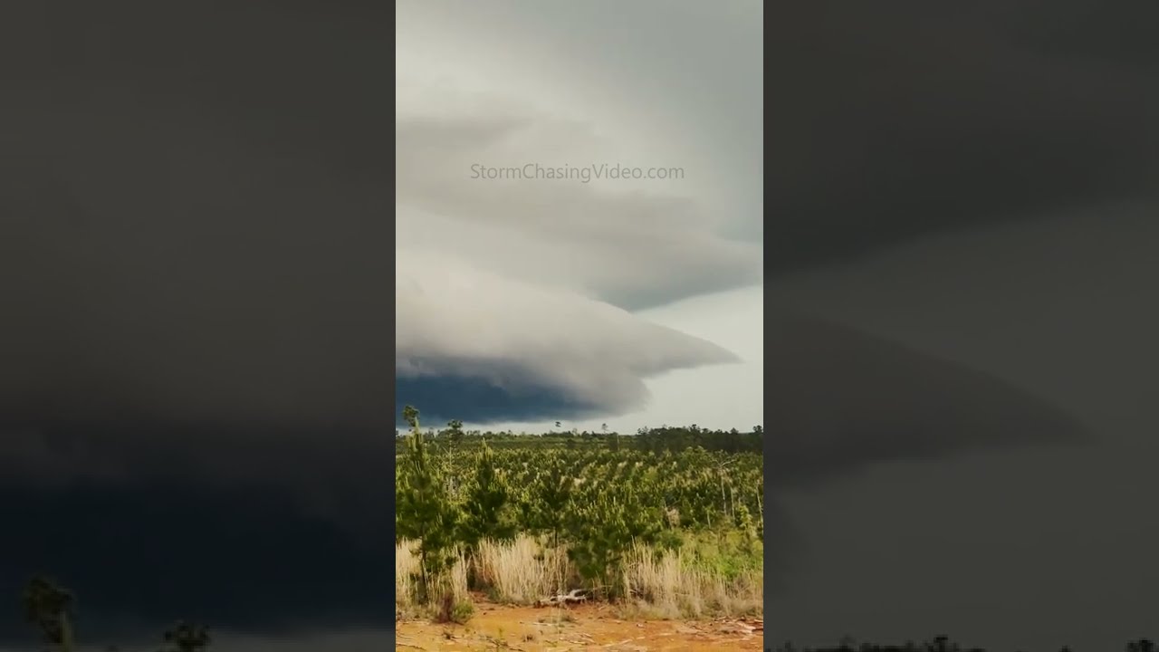 Tornadic Supercell Spins through Alabama! #shorts