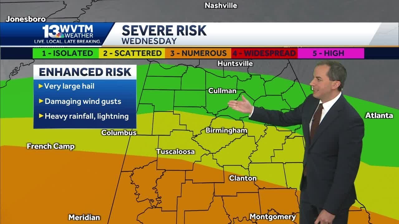 Severe storms Wednesday - YouTube