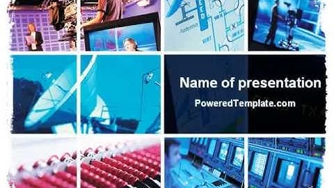 Television PowerPoint Template by PoweredTemplate.com