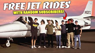 Giving Random Fans Rides In Our Cessna Citation 501 Private Jet!