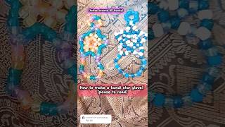 How to make a kandi star glove! 🌟 #kandi #bracelet #tutorial #star