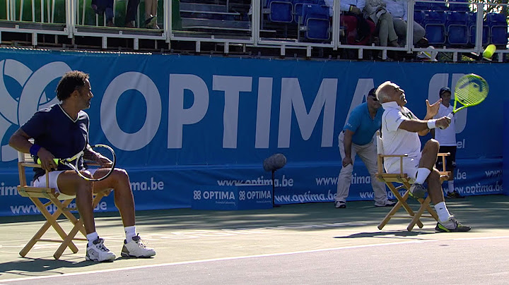 Exclusive tennis match: crazy doubles with Bahrami, Noah, Leconte and Cash