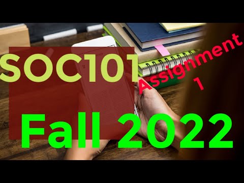 soc 101 assignment solution 2022