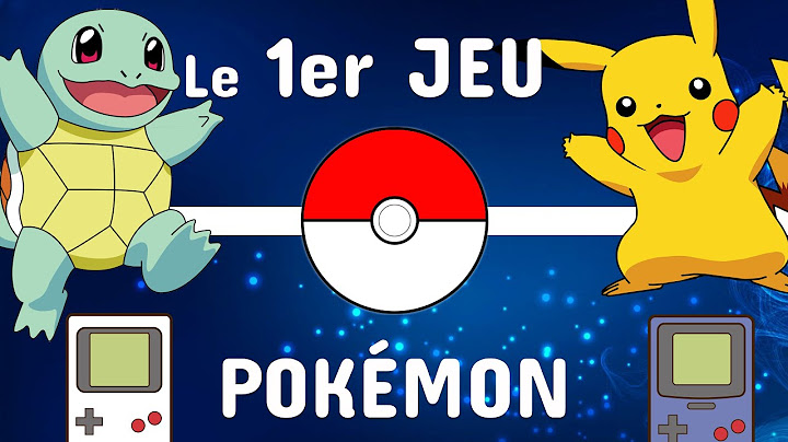LE 1ER JEU POKÉMON