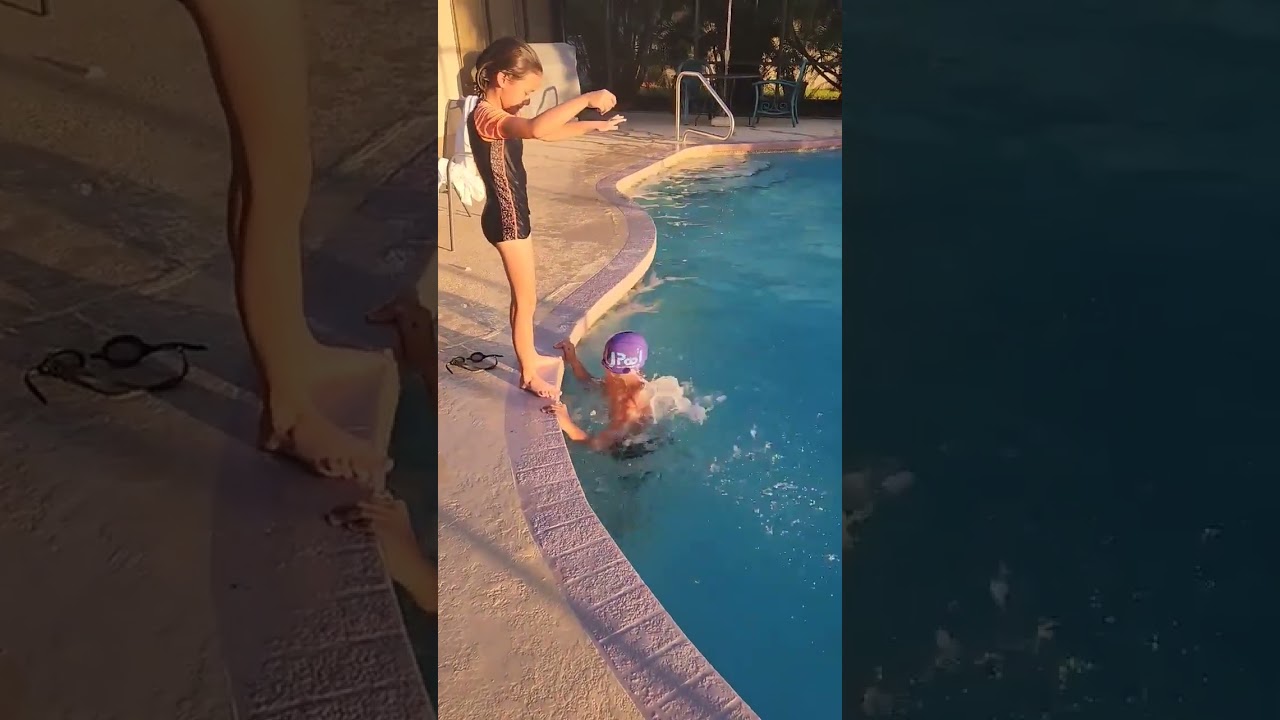Funny trick with swim cap!