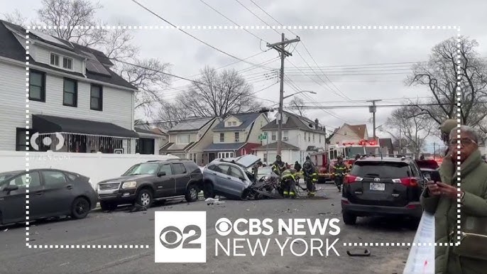 Speeding Car Flips Over After Crashing Into Parked Vehicles In Queens