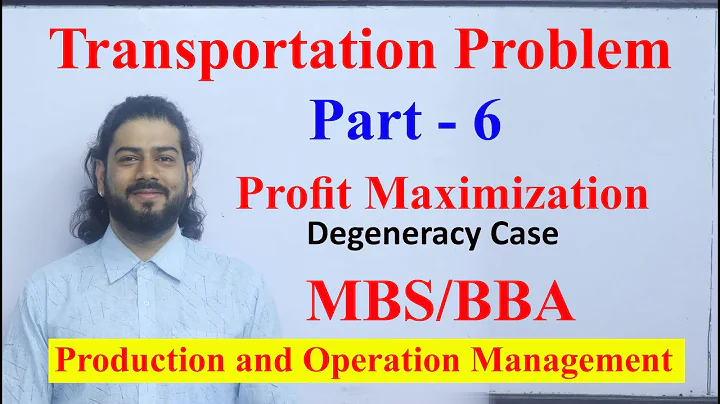 Transportation Problem Part 6 in Nepali Profit Maximization Balanced Type  MBS BBA TU PU Solution