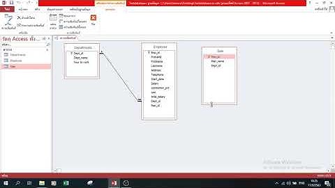 unit 5 การเชื่อมความสัมพันธ์ใน Microsoft Access