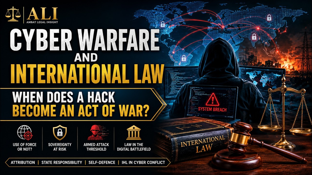 Cyber Warfare and International Law: When Does a Hack Become an Act of War?