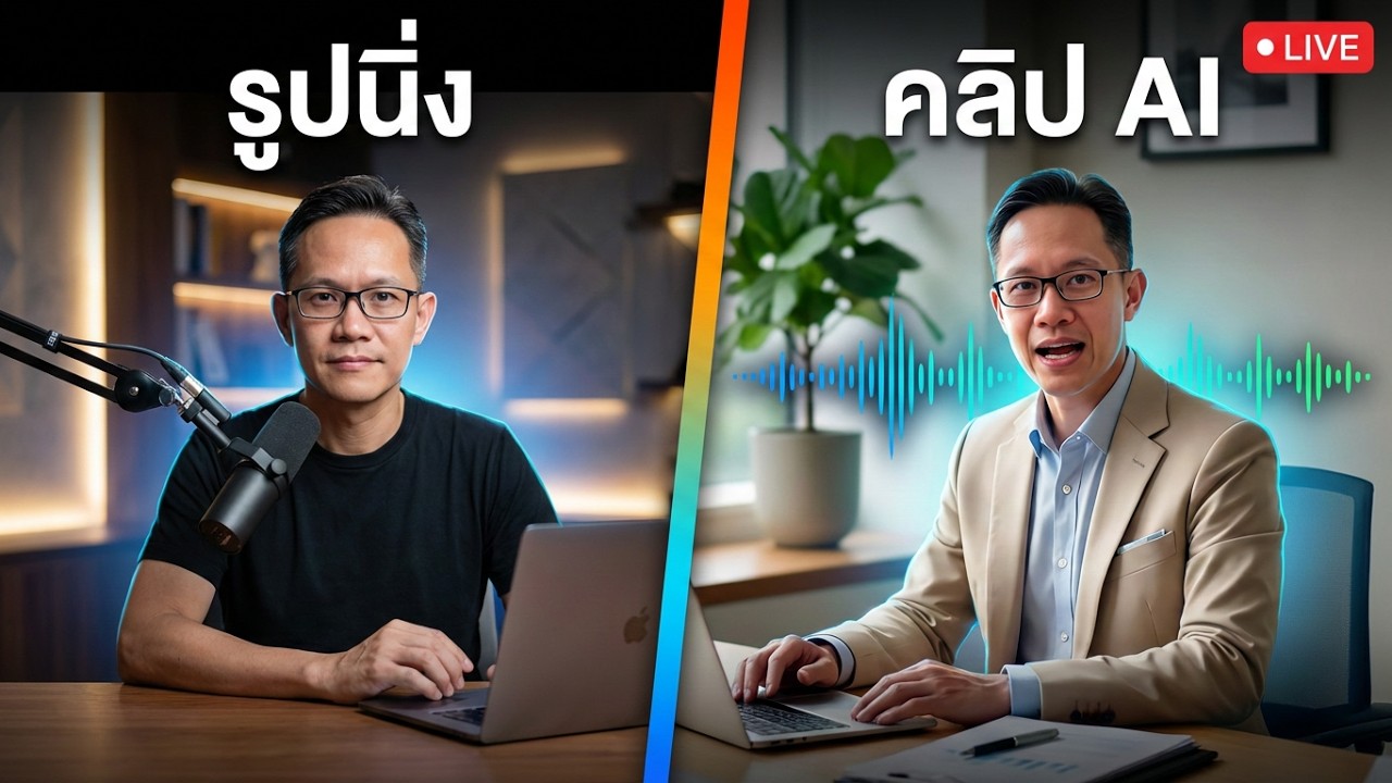 สอนเปลี่ยนรูปนิ่งเป็นคนพูด! เทคนิคใช้ AI ทำคลิปสอน/ไลฟ์สด แบบไม่ต้องง้อกล้องจริง