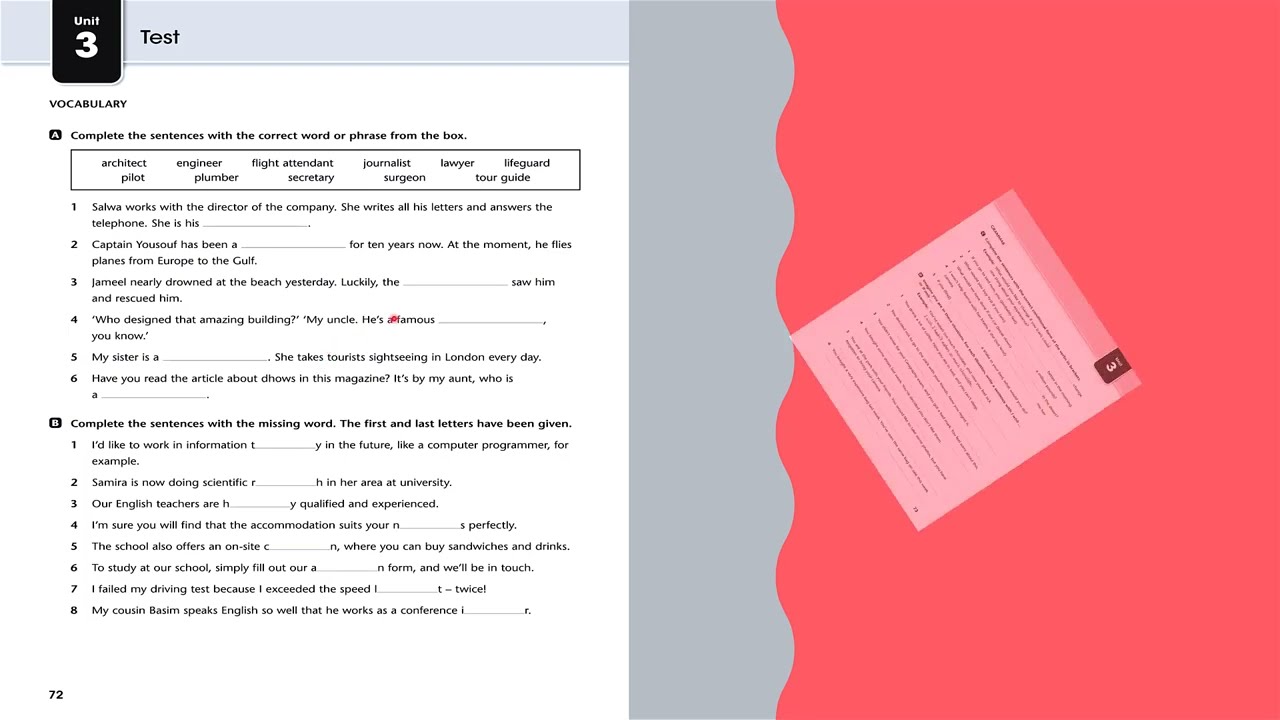 حل صفحة 72 نشاط انكليزي سادس اعدادي