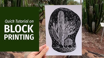 Quick tutorial on block printing and transferring an image using a tracing paper.
