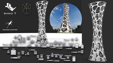 | Rhino & Grasshopper tutorial - Double skin Facade for tower