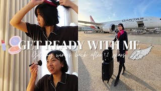 GET READY WITH ME 👩🏻💄 | GOT MY WINGS BACK AFTER 2 YEARS 🥹✈️| April Tan