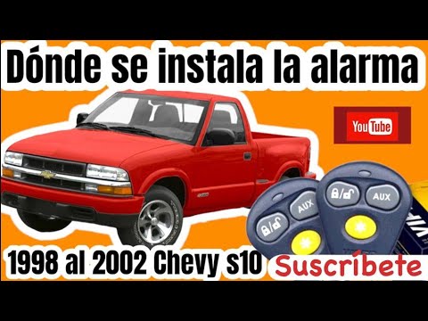 cómo se instalan la alarma 1998 al 2002 Chevrolet s10 - YouTube