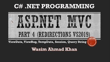 ASP.NET MVC Part 4 ViewData ViewBag TempData Session and Query String