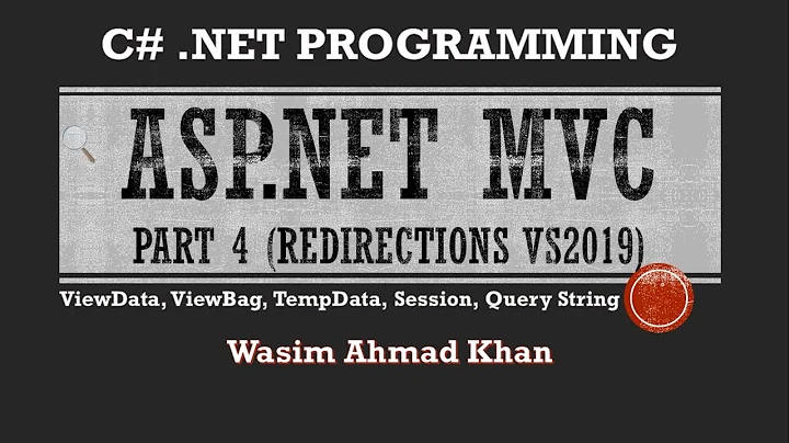 ASP.NET MVC Part 4 ViewData ViewBag TempData Session and Query String