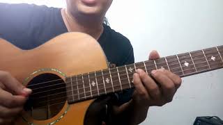 ကမ်းမရှိတဲ့အချစ် - အငဲ Guitar solo tutorial