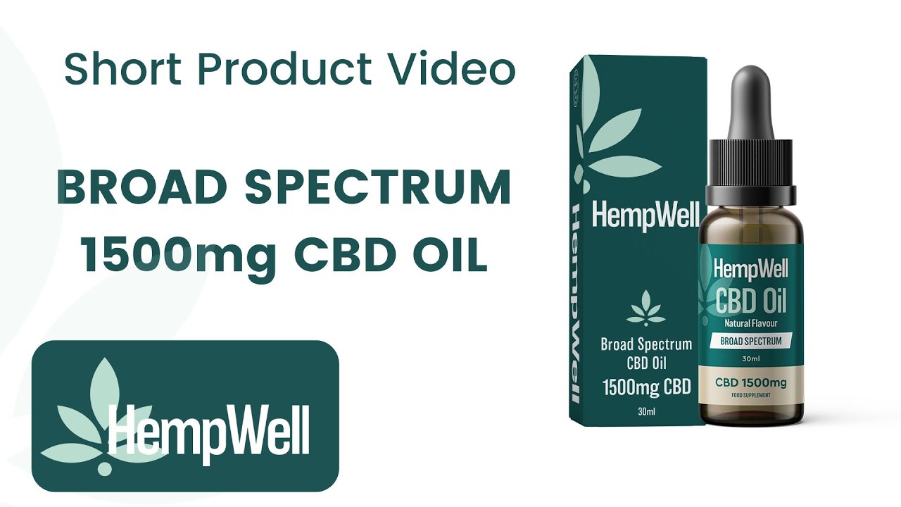 HempWell Broad Spectrum CBD oil 1500mg