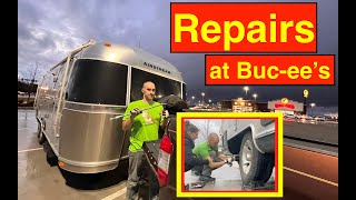 Airstream_Wheeler  Airstream Wheel Removal at Bucees