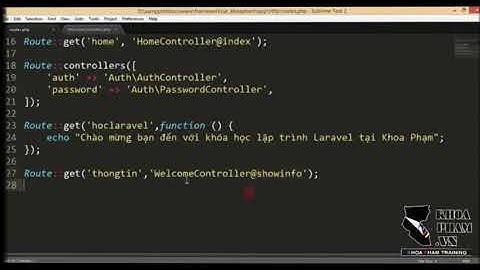 Bài 3  Tìm Hiểu Mô Hình MVC Trong Laravel 5 x