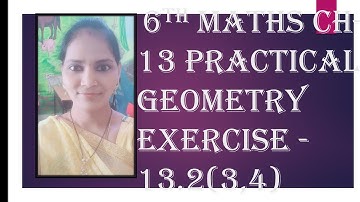 ##6th maths Ch-13 practical geometry exercise -13.2@maths guru 6th to 10th @