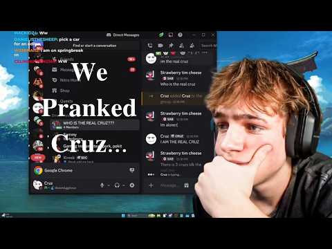 WE PRANKED CRUZ WHILE HE WAS STREAMING (Ft @FrostyEditsFE, @Actually_payraw )