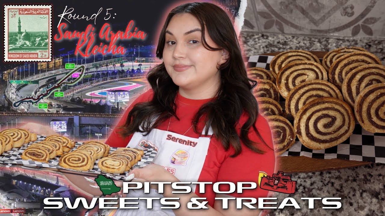 Baking Kleicha Cookies For The Jeddah Grand Prix |  Pit Stop Sweets & Treats