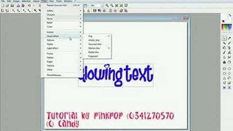 Photofiltre Tutorial - How To Make Glowing Text!!!