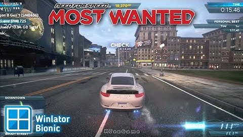 Winlator Bionic - Gameplay Need For Speed Most Wanted 2012 (Windows) On Android