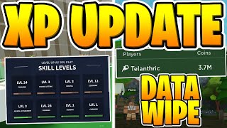 Roblox Islands XP UPDATE! EVERYONE DATA WIPED, Skill Levels, Multiple Cows, Sheep, & MORE