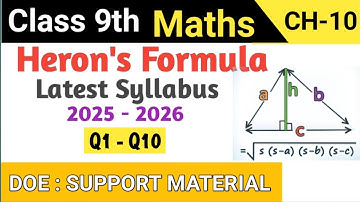 Class 9 Maths Chapter 10 Heron